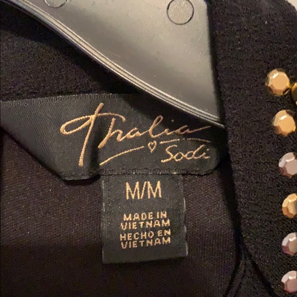 Long Sleeve Black and Gold Dress. - Picture 3 of 3